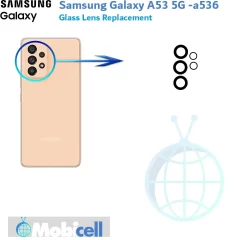 شیشه لنز دوربین سامسونگ samsung galaxy A53 5G -a536