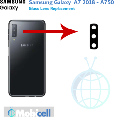 شیشه لنز دوربین گوشی سامسونگ Samsung galaxy A7 2018 - A750